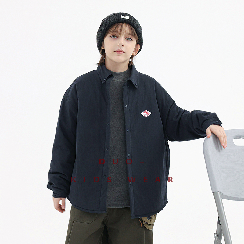 多加潮牌童装男童夹克棉服秋冬装新款儿童薄夹棉外套中大童上衣潮