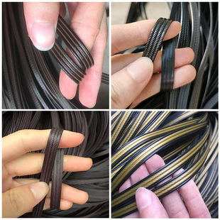 塑料PE藤条修补翻新修复椅茶几收纳筐扁藤片藤家具藤椅编织材料