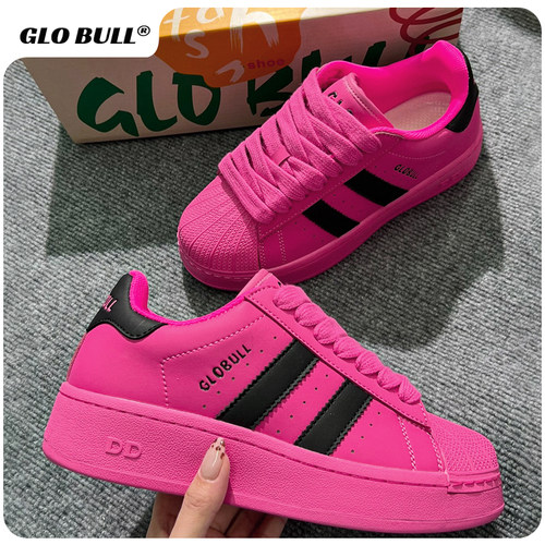 GLO BULL情侣厚底增高百搭面包鞋女2025新款春秋潮流休闲运动板鞋