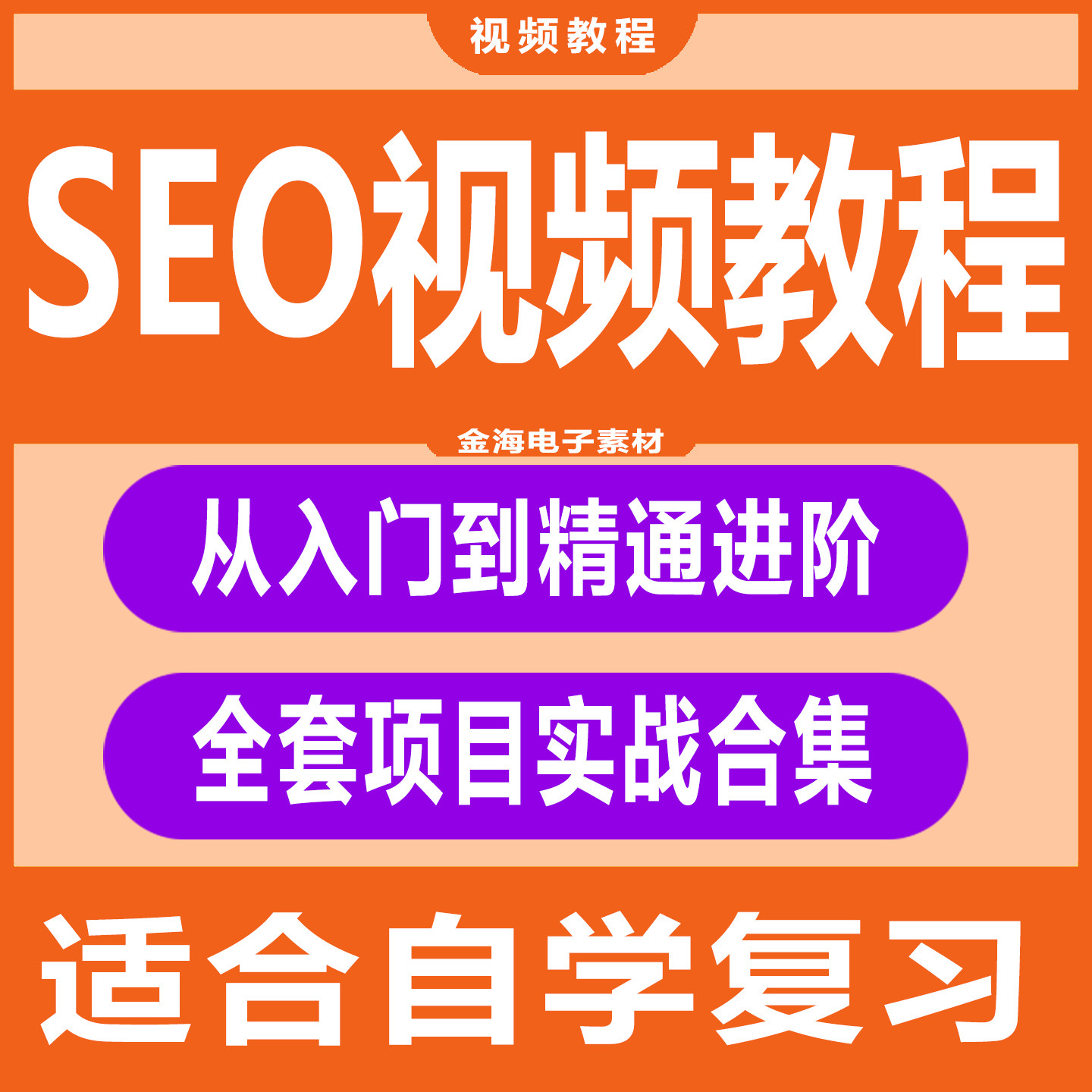SEO视频教程零基础网站TDK内链外链优化实战算法排名降权恢复全套