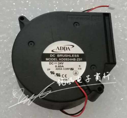 ADDA AD0924HB-Z01 24V 0.60A 9733 9.7CM 涡轮机大风量 散热风扇