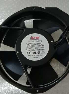 148VK0281000 原装法国牌ETRI 208-240VAC 172*150*38 耐高温风机