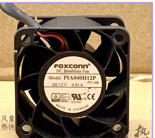 富士康Foxconn PLA040H12P 12V 0.81A 4CM 4028 暴力散热风扇
