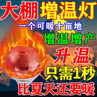 冬季大棚增温植物花卉蔬菜防冻保暖加热专用太阳能灯蓄电升温神器