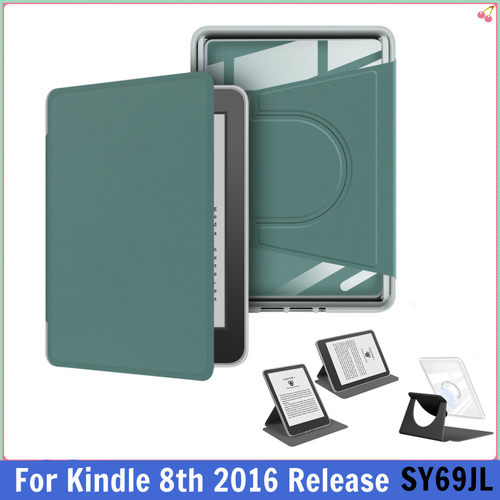 适用老款亚马逊Kindle8代保护套入门版558元咪咕版休眠皮套SY69JL kindle8th磁吸旋转款Kindle X 咪咕版外壳