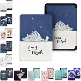 适用kindle保护套paperwhite5/4保护壳kinddel壳3/2/1套轻薄青春版彩绘壳958皮套电子书包kindel壳11代12代套