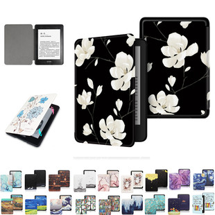 适用kindle保护套Paperwhite11代12代10/8/7/6/5代签名版休眠皮套Paperwhite23456KPW青春版彩绘卡通保护套壳