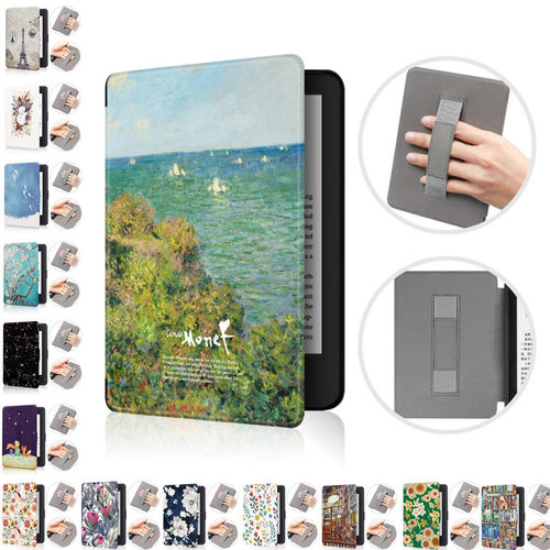 适用于亚马逊kindle青春版10代658电子书阅读器彩绘手持保护套kindle10代 2019年版休眠唤醒壳子J9G29R皮套壳