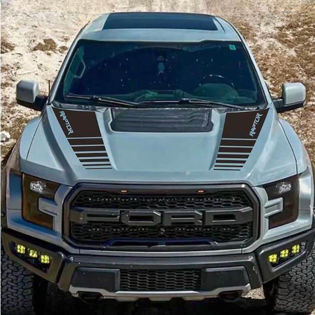 适用于福特猛禽车贴拉花F150个性改装引擎盖机盖尾箱尾厢装饰贴纸