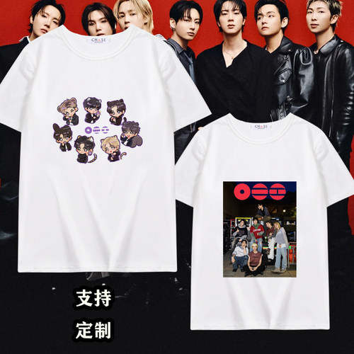 防弹少年团BTS周边同款短袖T恤