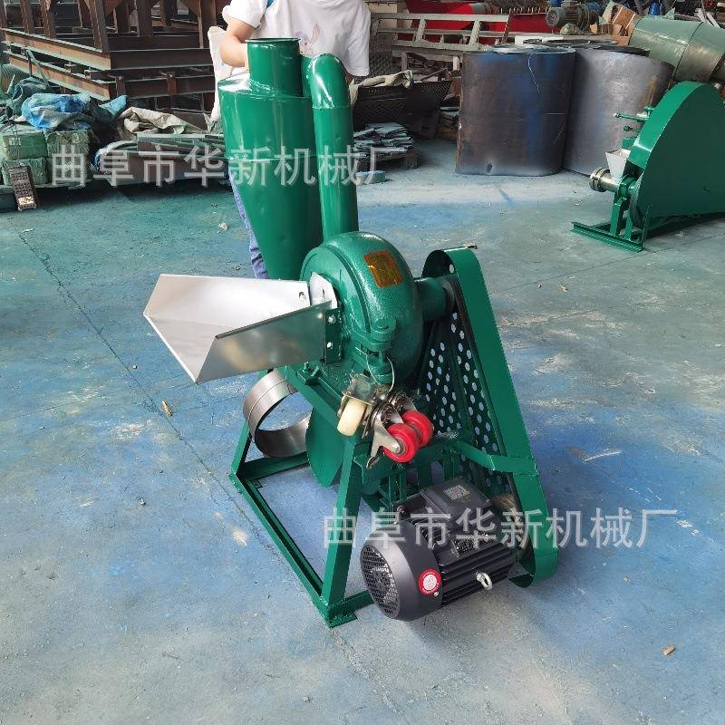 粮食自吸式齿盘粉碎机玉米辣椒多功能齿爪超细中草药磨粉机