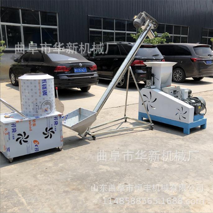 出口多哥鱼虾饲料膨化机60型饲料膨化机多种花型狗粮猫粮膨化机