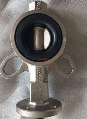 对夹尺寸DN100手柄16P-D71X蝶阀不锈钢