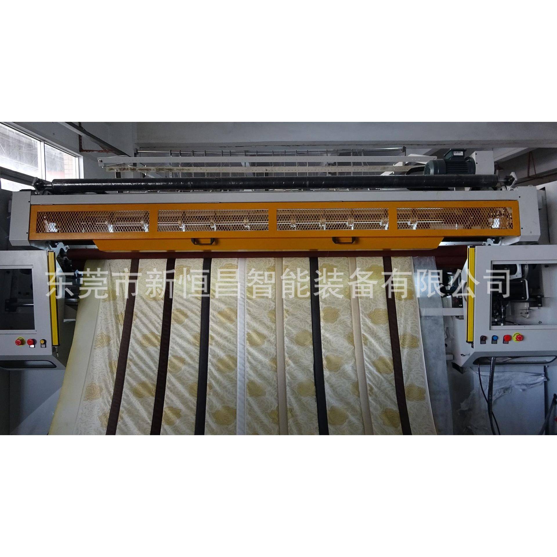 可绗缝床垫围边面料的无梭边条绗缝机