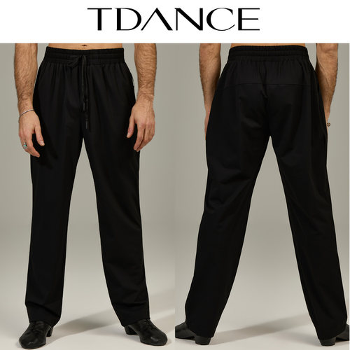 TDANCE松紧抽绳收脚运动裤