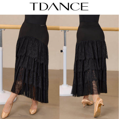 TDANCE摩登蛋糕蕾丝半裙