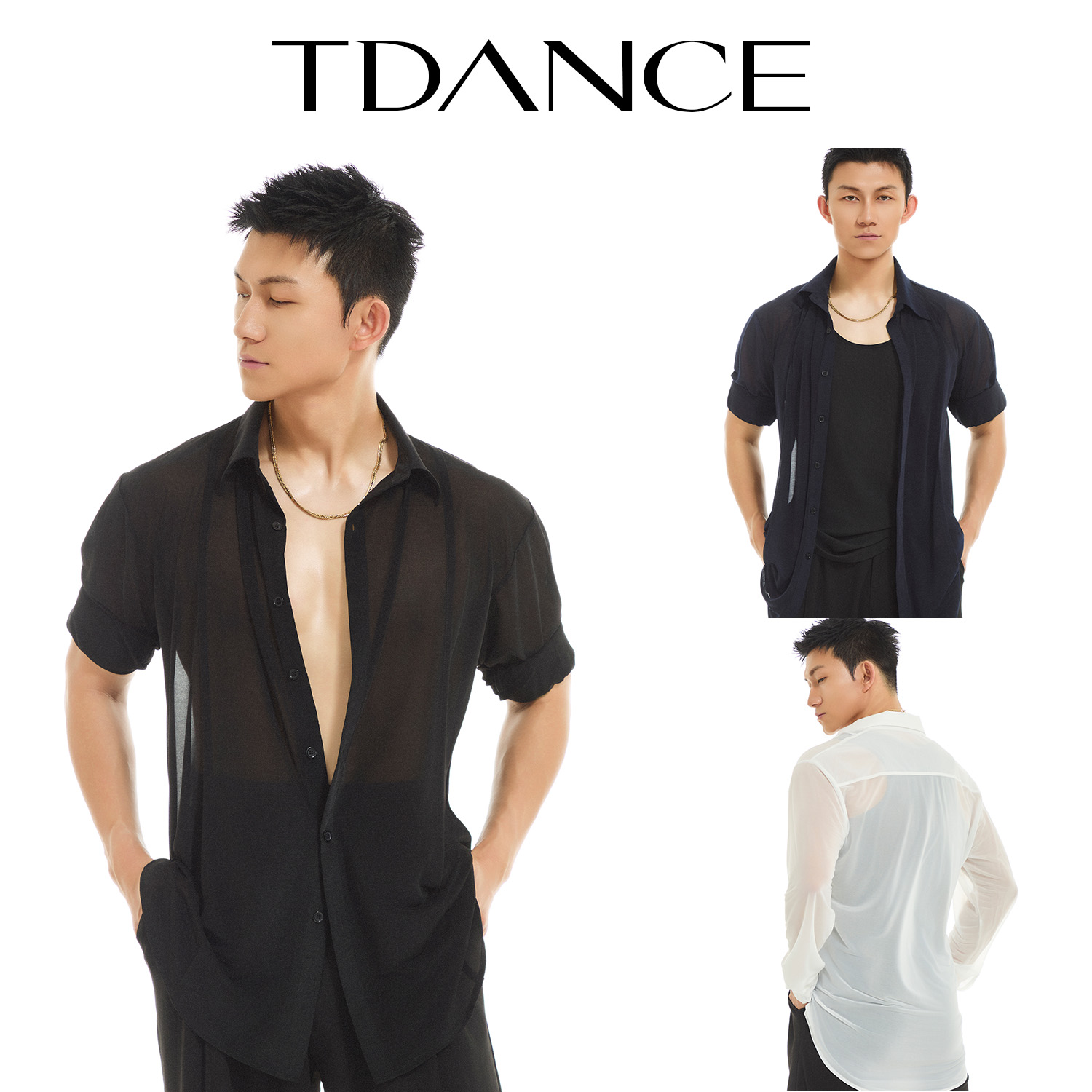 TDANCE二代翻领纱质衬衫