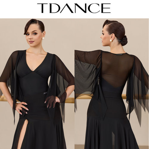 TDANCEV领飘纱袖连体上衣