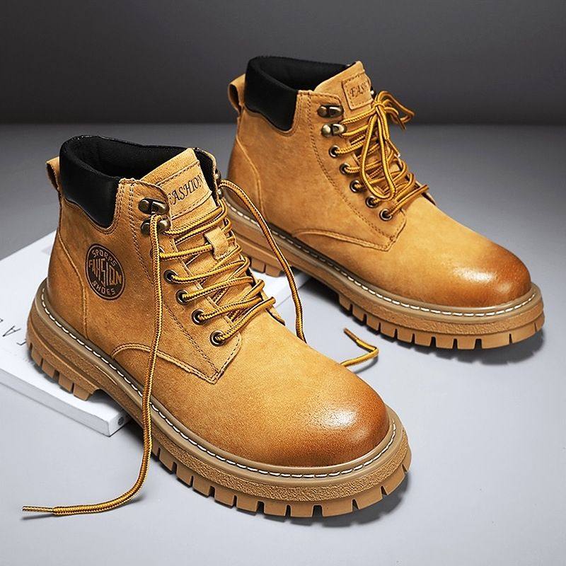 春季特大码男士马丁靴45加肥加宽大黄靴46加绒保暖47英伦风皮靴48,流行男鞋,马丁靴,淘宝优惠券,粉丝福利购,淘宝优惠卷