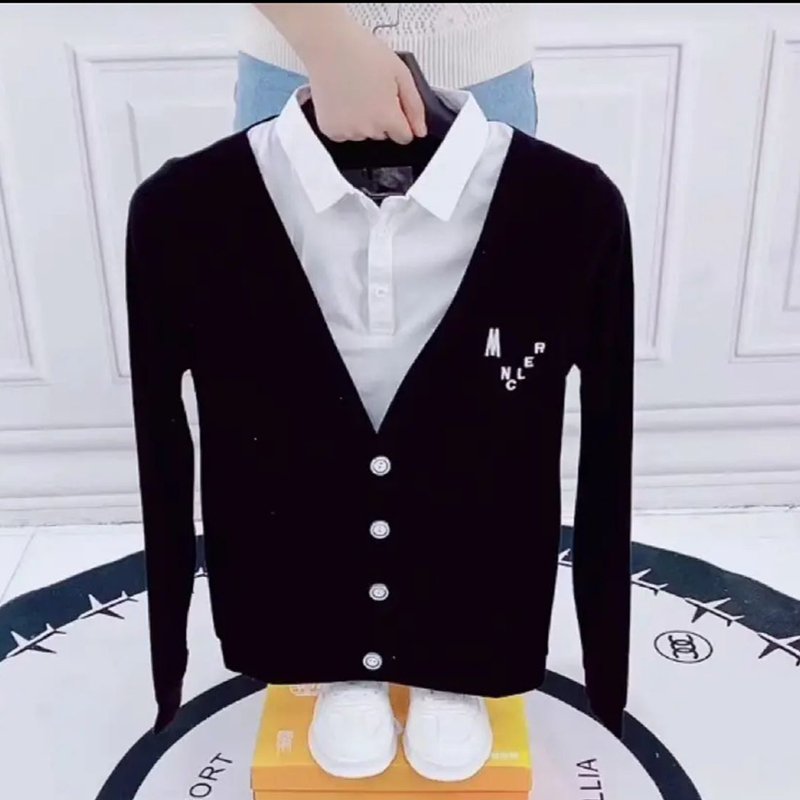 男士衬衫领针织衫社会小伙上衣