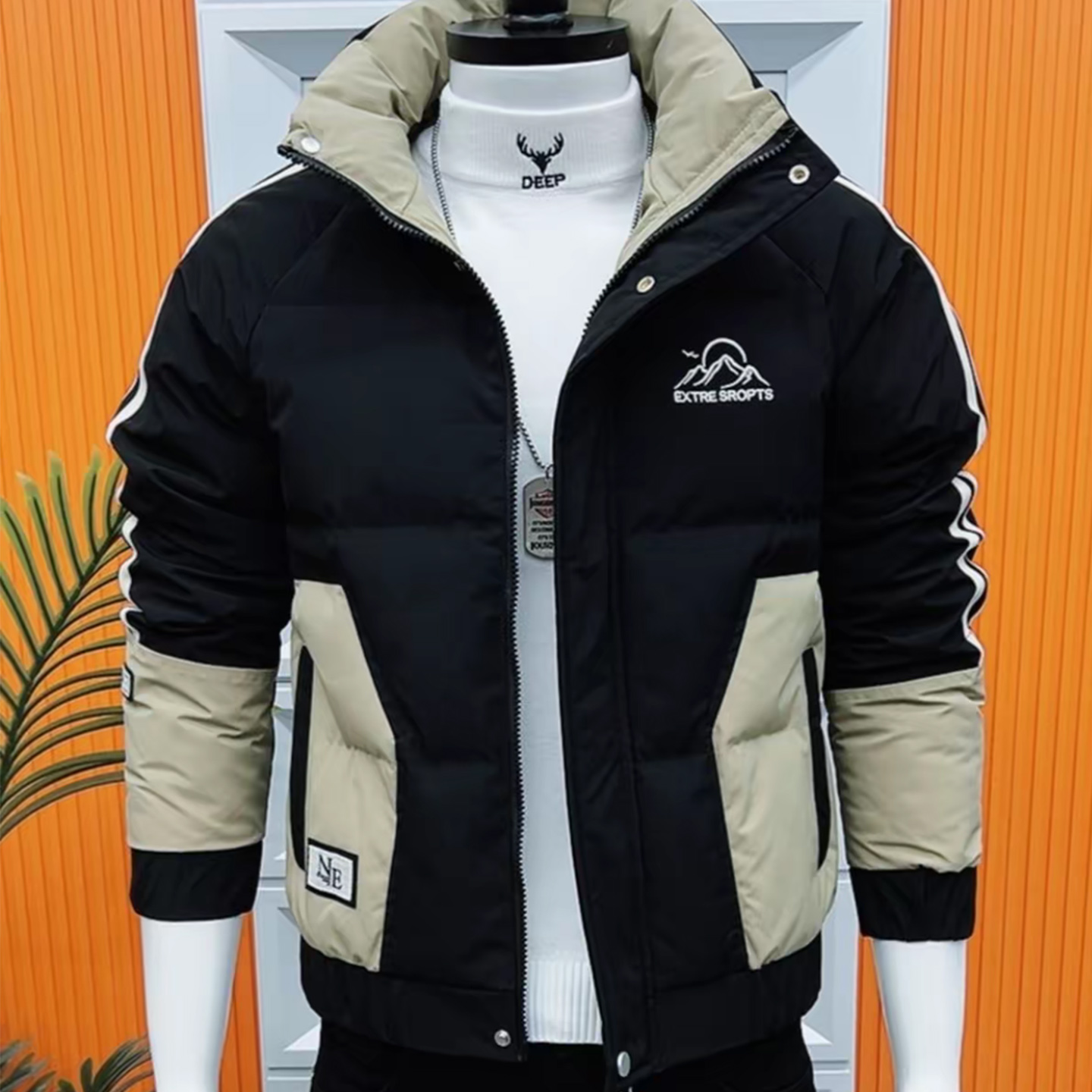 潮流高级感男士棉衣保暖加厚百搭