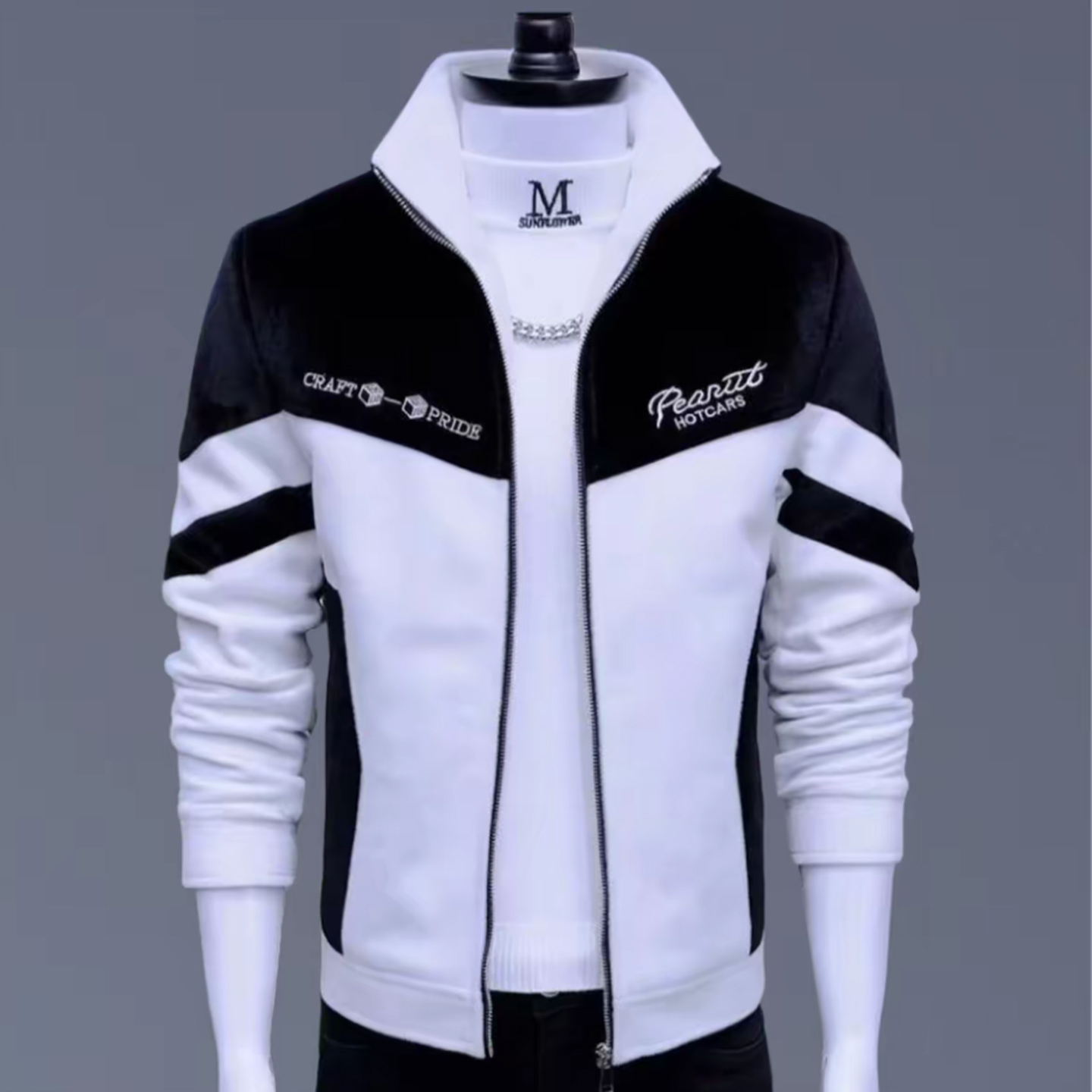 加绒外套男冬季痞帅男士夹克保暖