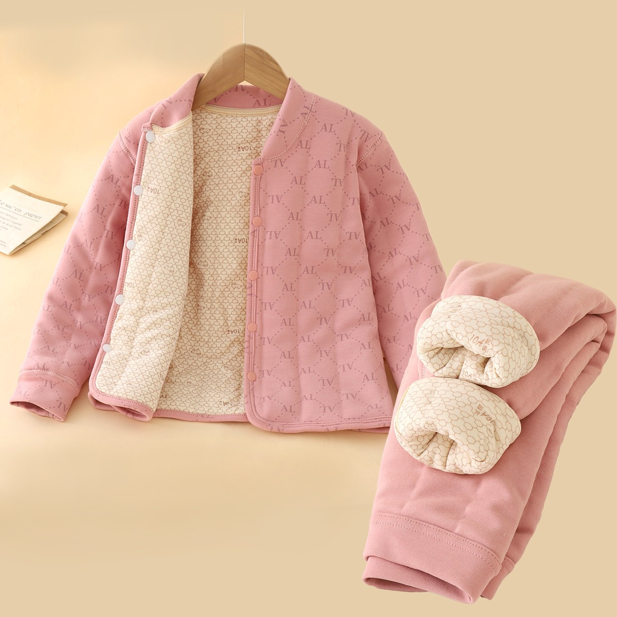 学生保暖棉服运动棉袄极简风男童立领冬装女童加厚时尚校服神器