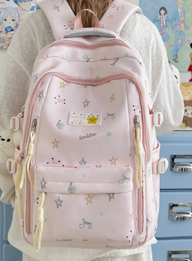 书包ins小众初中女生小学生3-6年级高颜值轻便减负2026新款双肩包