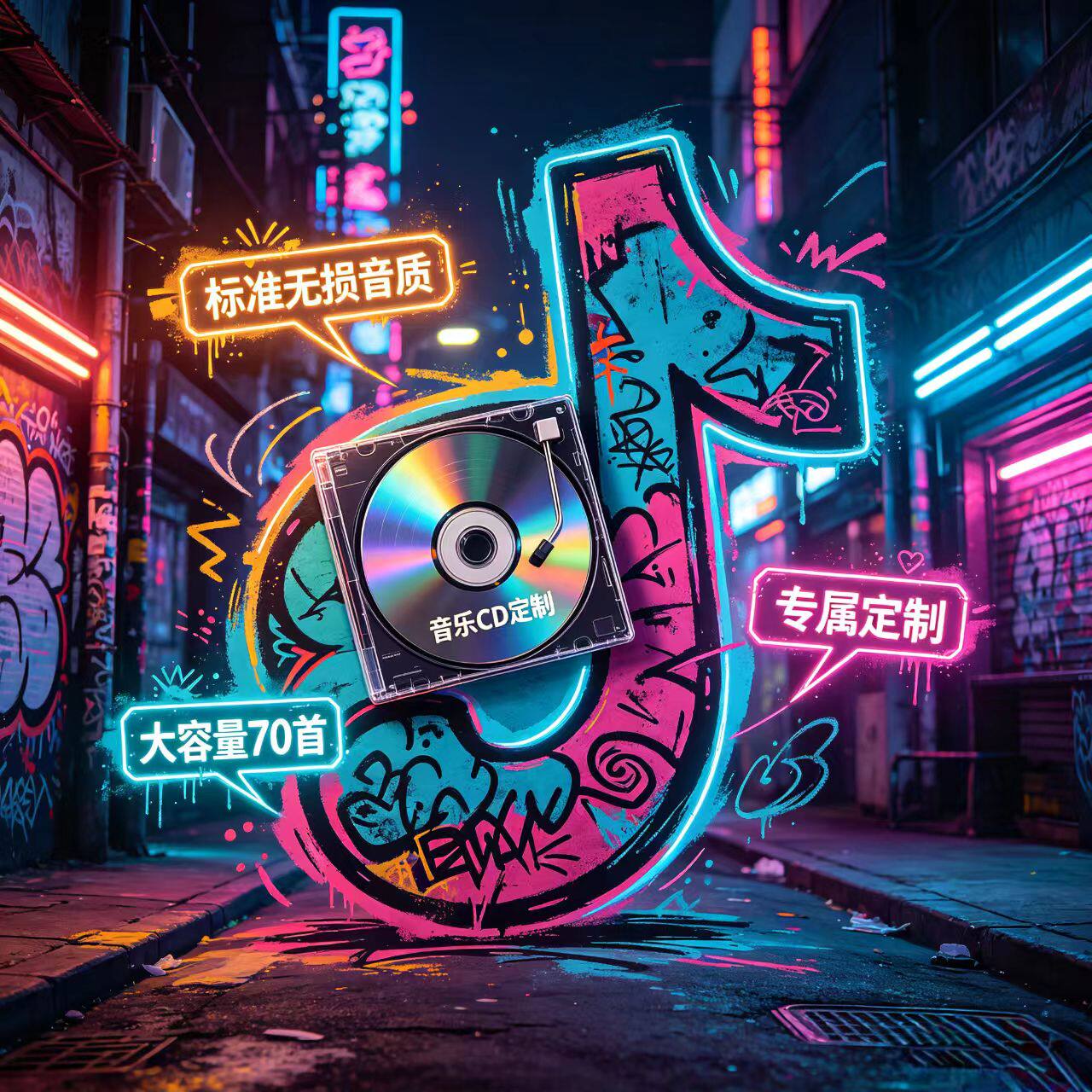 车载cd碟片定制自选歌曲光盘光碟汽车黑胶唱片音乐订定制制作刻录