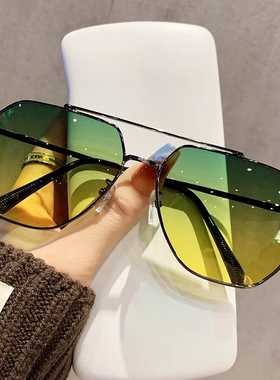 日夜两用偏光太阳镜男士开车防紫外线大脸大框近视墨镜可配有度数