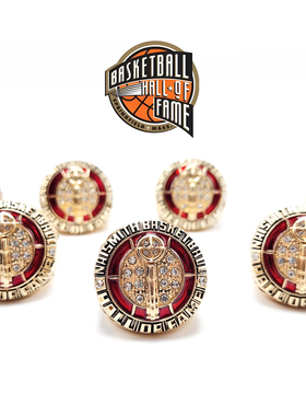 2025美国职业篮球名人堂科比艾弗森贾巴尔张伯伦姚明戒指礼品收藏