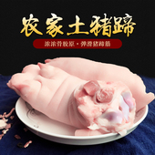 猪蹄新鲜土猪蹄猪脚猪前蹄猪手一只 每只500克左右 价格