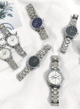 ins链条手表女chic风学生韩版简约潮流ulzzang时尚文艺复古钢带款