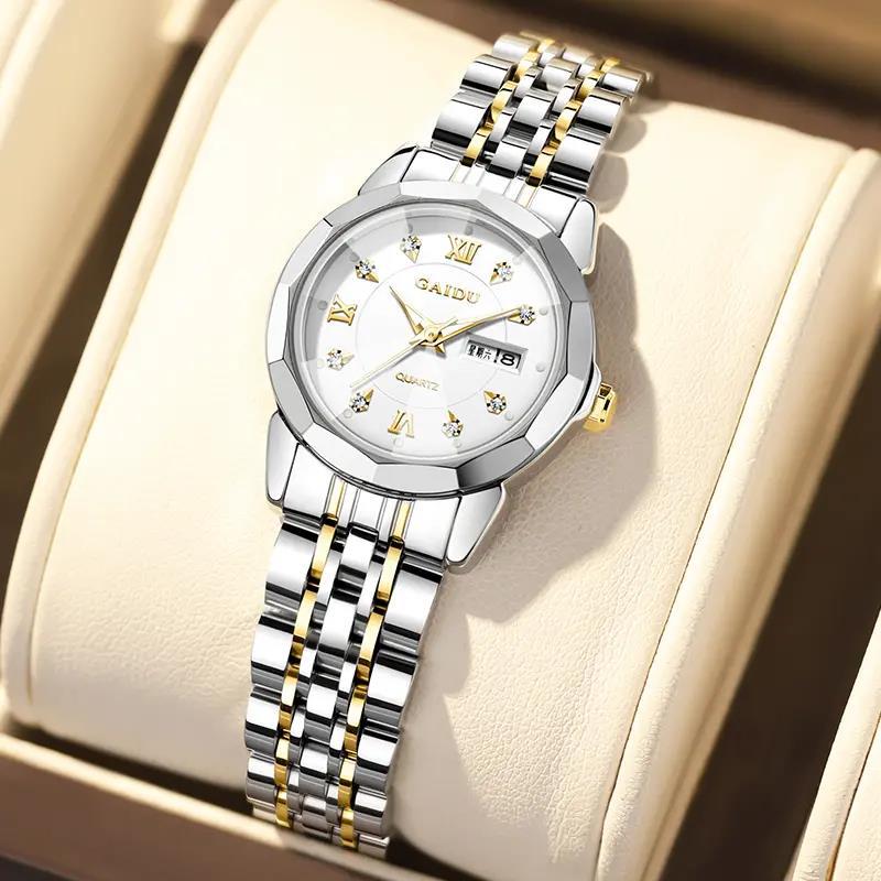 凯度石英女士手表2025新款国产腕表时尚防水气质百搭女表情侣