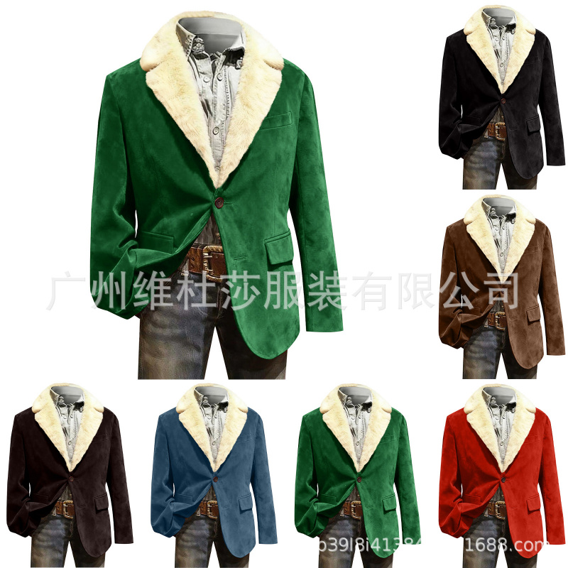 25新品欧版爆单休闲男西装时尚大码外套wish日韩