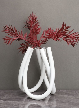 简约现代金属花器，创意几何摆件