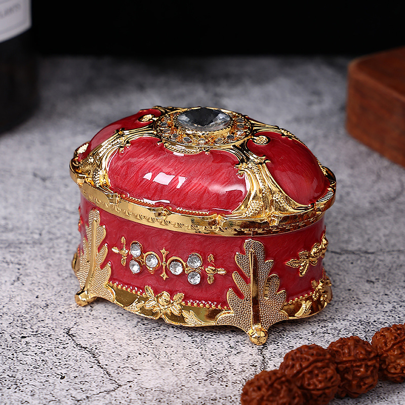 金属复古韩国公主首饰盒大容量珠