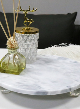 北欧风大理石托盘，多功能收纳展