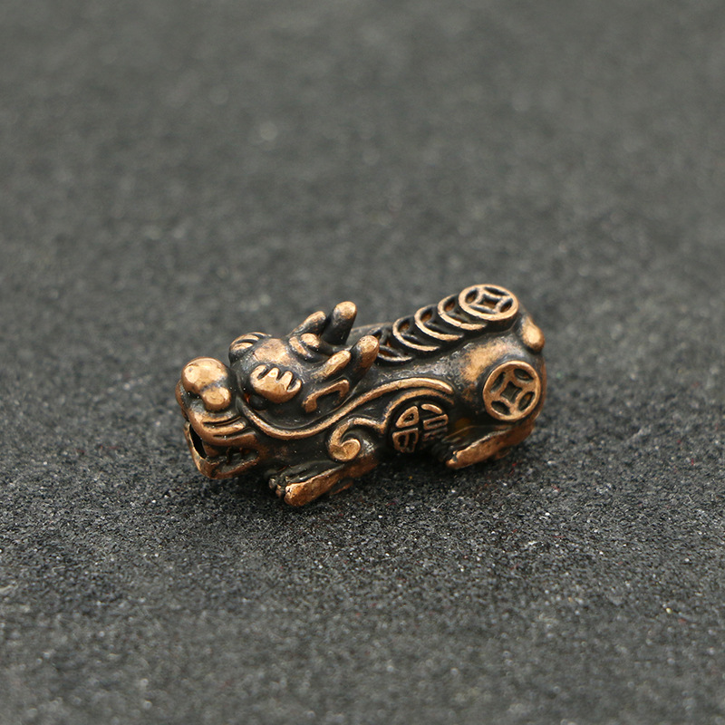 3D电铸红铜贯穿式麒麟自制DIY手