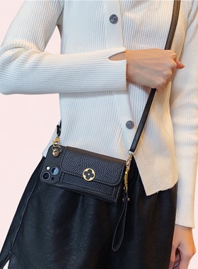 K80适用小米15手机壳Turbo4红米10A黑色零钱包Redmi K60K50K70至尊版Ultra卡包Note 14 13R 12C 11 Pro手绳9A