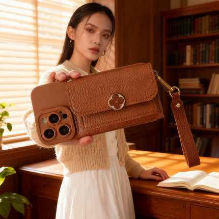 A5适用oppo手机壳A58手提卡包Reno14 13 K12K11K10K9K7零钱包Find x7x5x8x6x3皮质A1A2A3Pro挂绳A72A96A32A93