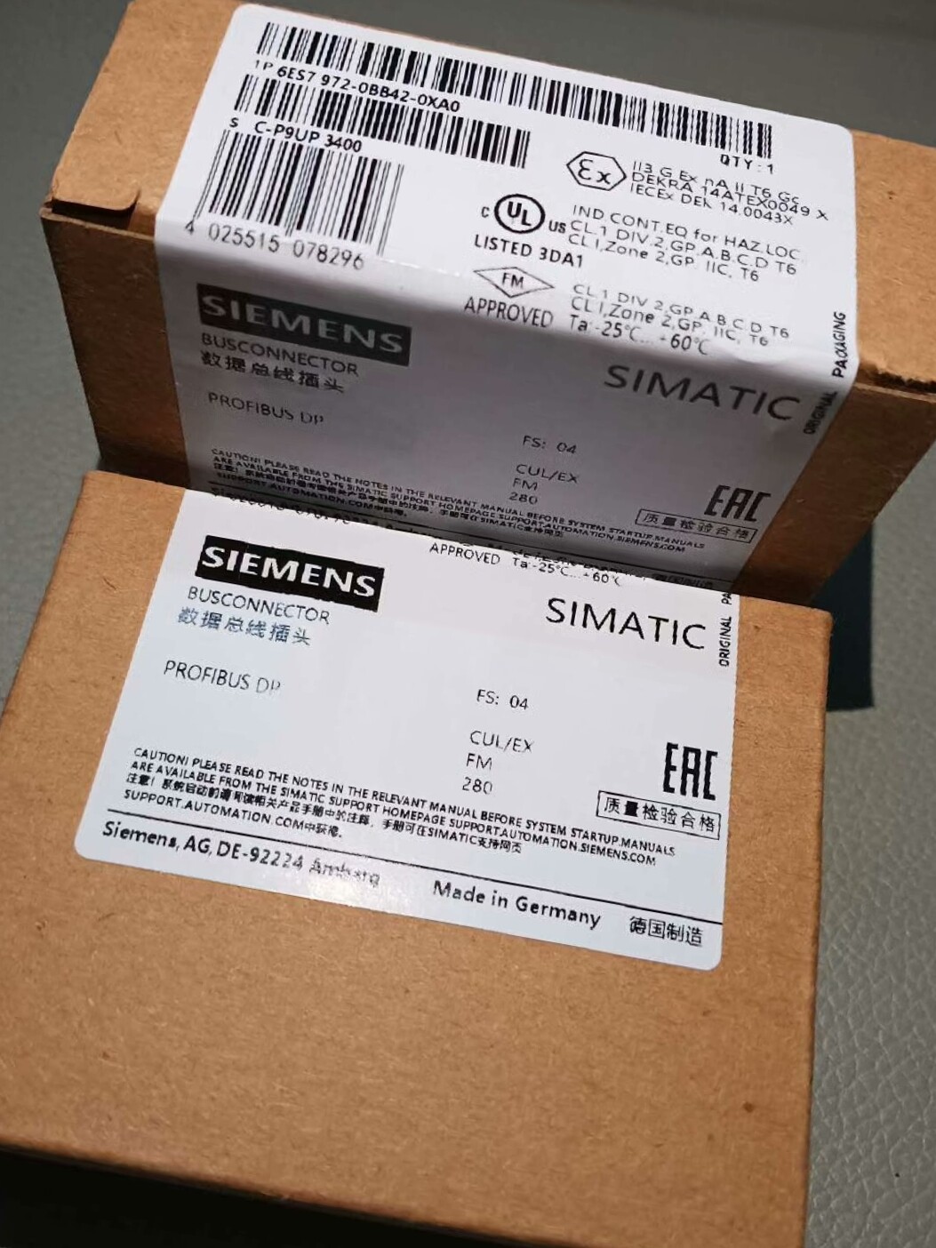 6ES7972-0BB42-0XA0  西门子总线连接器，全新原装正品，特价处理
