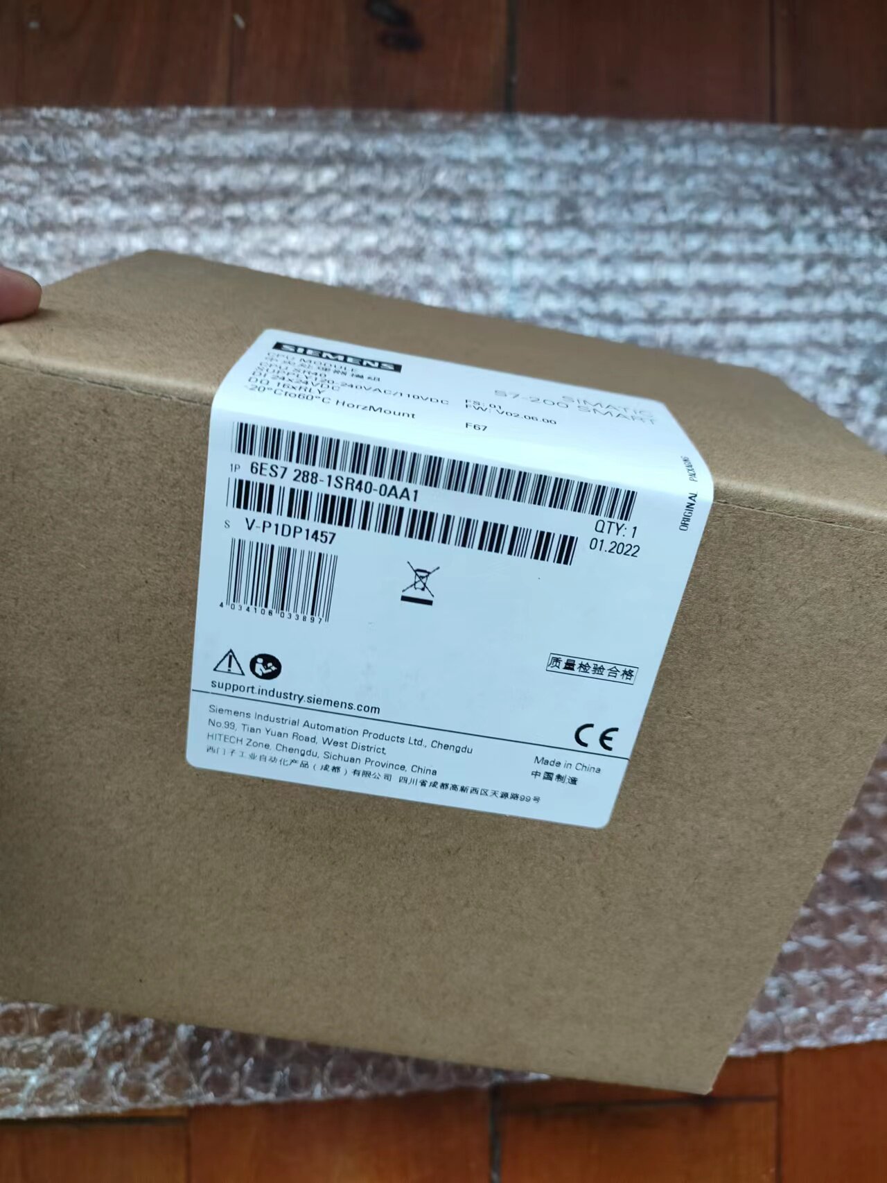 6ES7288-1SR40-0AA1西门子 SR40 标准型CPU 6ES72881SR400AA1现货