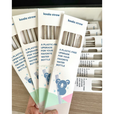 Koala套装2管1刷不锈钢吸管套装