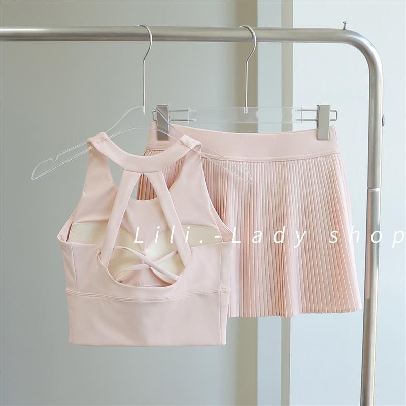 运动套装女速干跑步内衣普拉提训练绝美瑜伽服专业羽毛球网球服夏