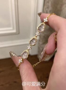 新品中式清透葫芦手链女精致贵气千金感小众轻奢设计
