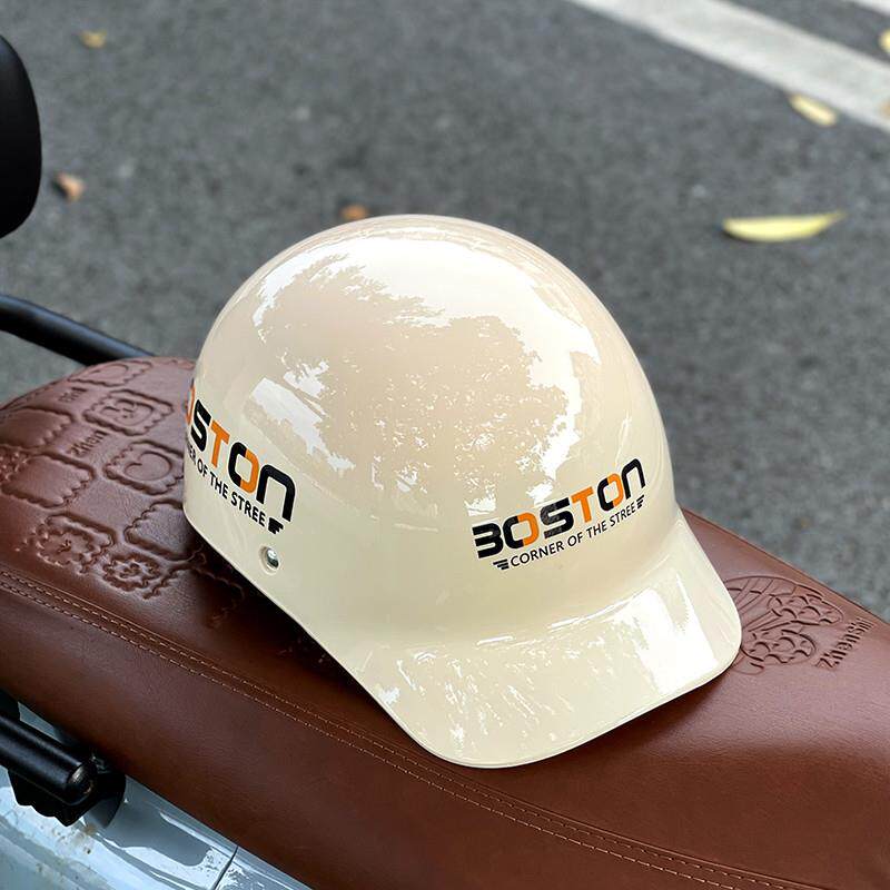 新品2025新款鸭舌帽电动车头盔男女款摩托棒球帽半盔电瓶车防晒安