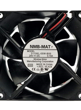 NMB 3110KL-05W-B50 8025 8cm 24V 0.15A 超耐用变频器风扇