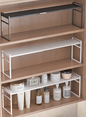 浴室镜柜内分层架隔板收纳盒卫生间镜子后面极窄置物架洗脸台整理