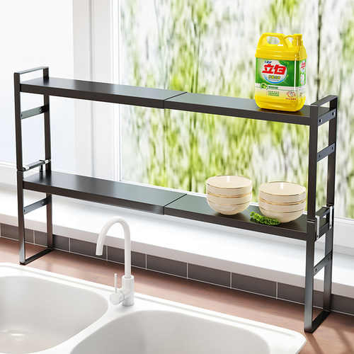 可叠加两层置物架可单层使用